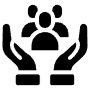 Customer Care Hands Black free icon for commercial use