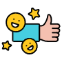 Customer Satisfaction Thumbs Up free icon for commercial use