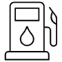 Gas Station Black Outline free icon for commercial use