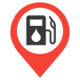 Gas Station Red Location Placeholder free icon for commercial use