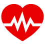 Healthy Heart Red Shape free icon for commercial use
