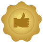 High Quality Thumbs Up Gold free icon for commercial use