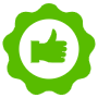 High Quality Thumbs Up Green free icon for commercial use