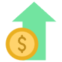 Increase Sales Up Arrow free icon for commercial use