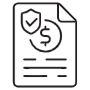 Insurance Quote Black Outline free icon for commercial use