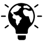 Light Globe Black free icon for commercial use