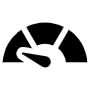 Low Download Speed Black free icon for commercial use