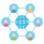 Networking Global Team free icon for commercial use