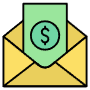 Paycheck Envelope free icon for commercial use