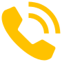Phone Calling Yellow free icon for commercial use