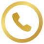 Phone Golden Circle Round Outline free icon for commercial use