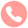 Phone Pastel Red Circle Round free icon for commercial use