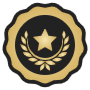 Premium Star Gold Badge free icon for commercial use