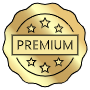 Premium Stars Golden Qualify Badge free icon for commercial use