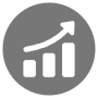 Profit Circle Gray free icon for commercial use