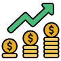 Profit Investment free icon for commercial use