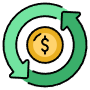 Return On Investment Dollar free icon for commercial use