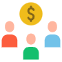 Sales Team Dollar free icon for commercial use