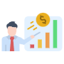 Salesman Presentation Finance free icon for commercial use