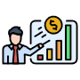 Salesman Presentation Profit free icon for commercial use