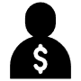 Salesman Simple Black free icon for commercial use