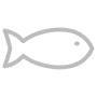 Simple Fish Gray Outline icon