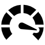 Speedometer Black High Speed free icon for commercial use