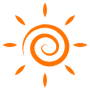 Spiral Sun Orange icon