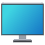 This Pc Desktop Monitor Blue free icon for commercial use