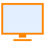 This Pc Desktop Orange free icon for commercial use