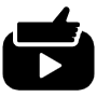 Video Like Black free icon for commercial use