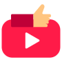 Video Like Red free icon for commercial use