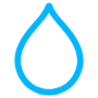 Water Drop Blue Outline free icon for commercial use