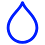 Water Drop Naval Blue Outline free icon for commercial use