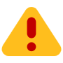 Yellow Danger Triangle Exclamation Mark free icon for commercial use