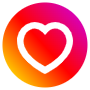 Instagram Heart Circle Button icon