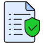 Insurance Policy Shield Checkmark free icon for commercial use