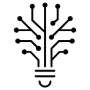 Lightbulb Circuit Innovation Black Outline free icon for commercial use