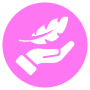 Lightweight Pink Circle Round free icon for commercial use