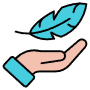 Lightweight Soft Feather Hand icon