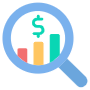 Market Research Analysis Magnifier free icon for commercial use