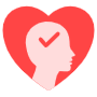 Mental Health Red Heart free icon for commercial use