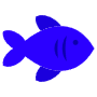 Naval Blue Fish free icon for commercial use