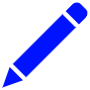 Naval Blue Pencil free icon for commercial use