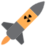 Nuclear Ballistic Missile free icon for commercial use