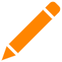 Orange Pencil free icon for commercial use