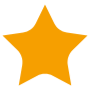 Orange Star Clipart free icon for commercial use