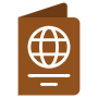Passport Brown icon