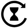 Pending Black Sandclock free icon for commercial use