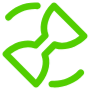 Pending Process Green Sandclock free icon for commercial use